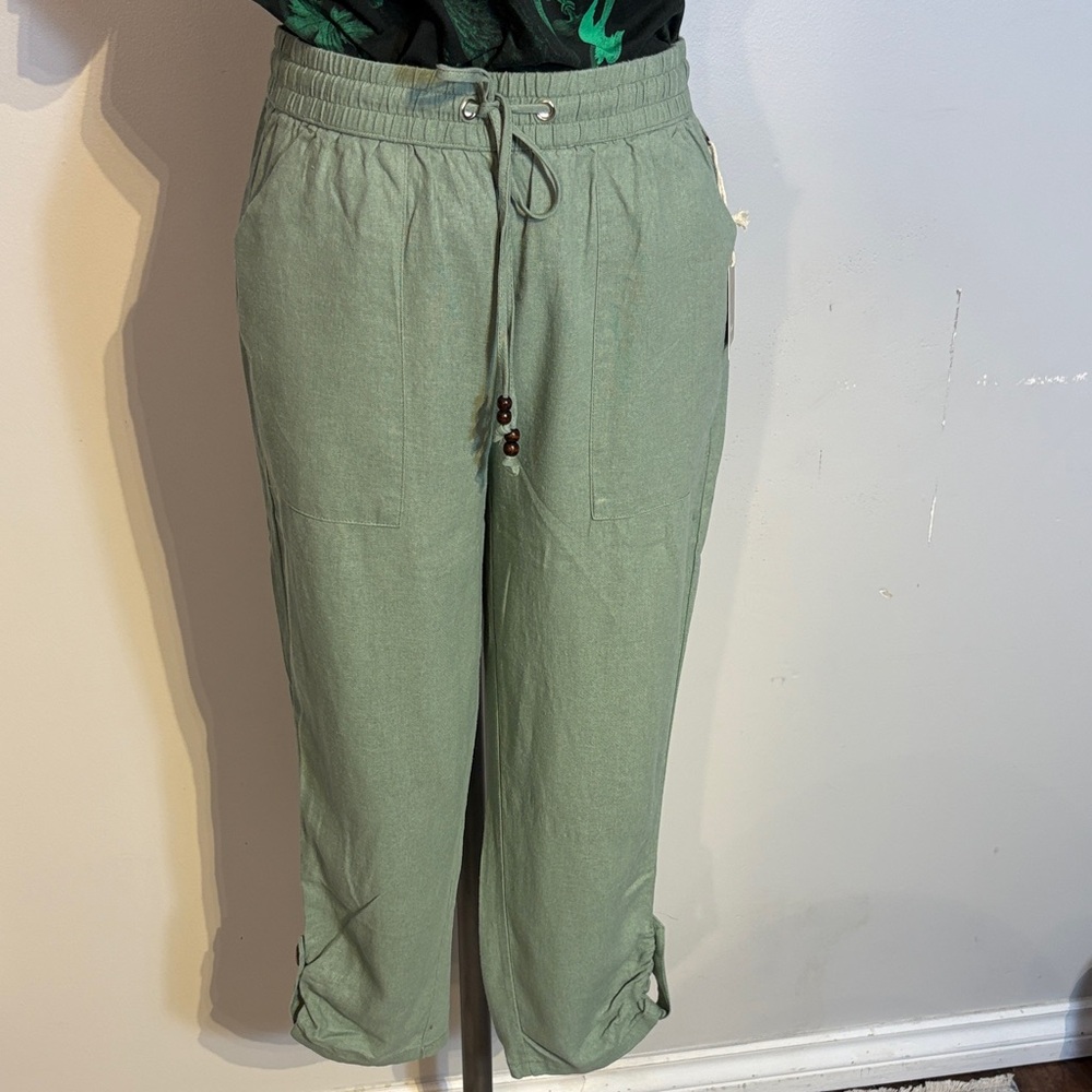 Jules & Leopold Sage Gree Linen/Rayon Joggers various sizes